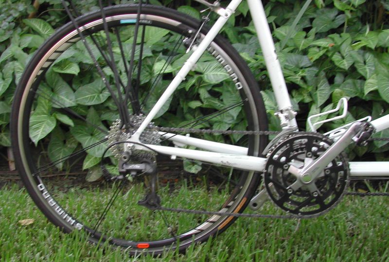 Race Face chain rings and Shimano XT cassette