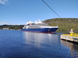 Waiting for the ship to dock