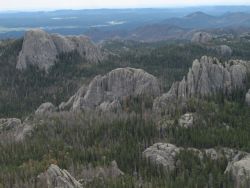 view of the Black Hills from Harney Peak