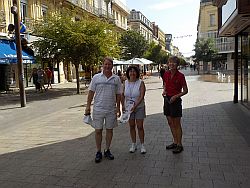Becky, Linda and Paul in Agen