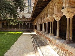 The cloister at the Moissac Abbey