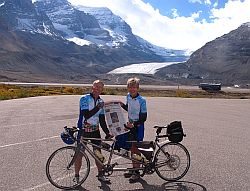 At the top of Sunwapta Pass