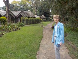Becky at the Arusha Serena Hotel
