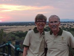 Sunset on our last night in the Serengeti