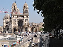 The cathedral in Marseilles
