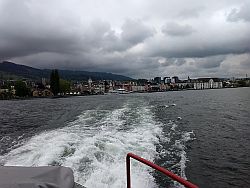 The ferry ride into Lindau