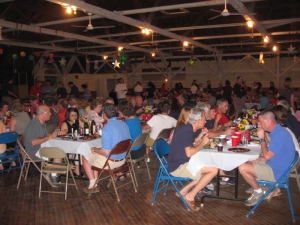 Closing barbecue banquet in the pavilion